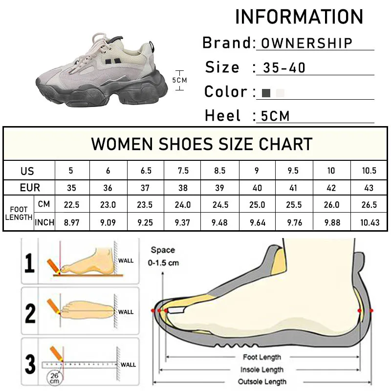 Женские удобные вулканизированные кроссовки увеличивающие рост из натуральной