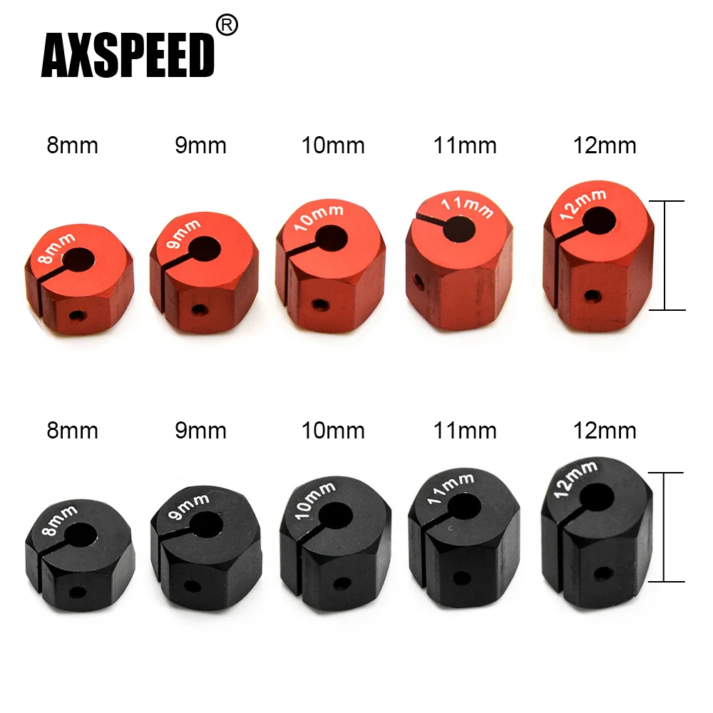 Алюминиевая Ступица колеса AXSPEED 8/9/10/11/12 мм шестигранная с креплением и штифтами