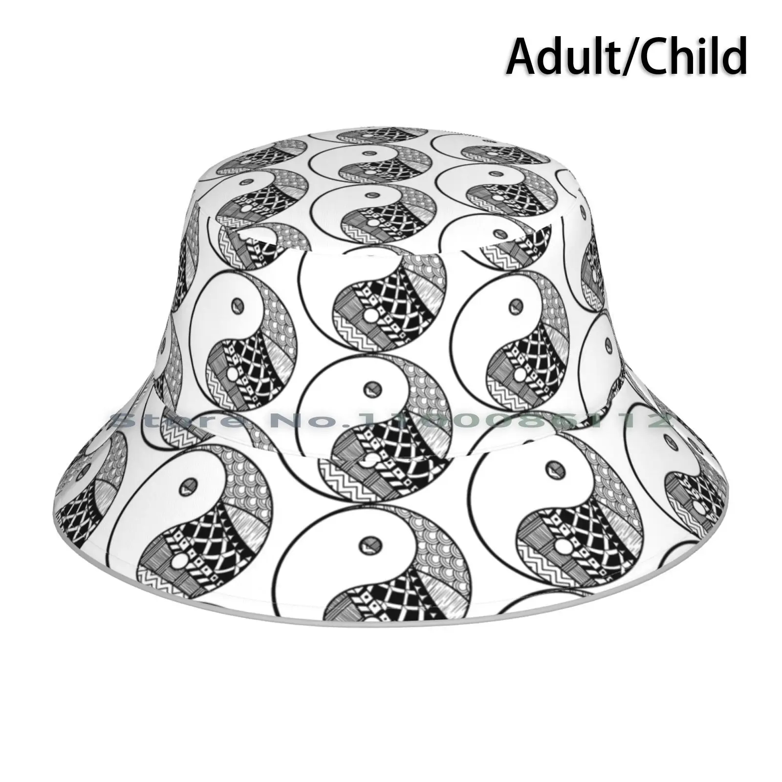 

Yin And Yang Abstract Pattern Bucket Hat Sun Cap Yin And Yang Philosophy Opposites Daoism Black White Peace Yoga Fitness Pretty
