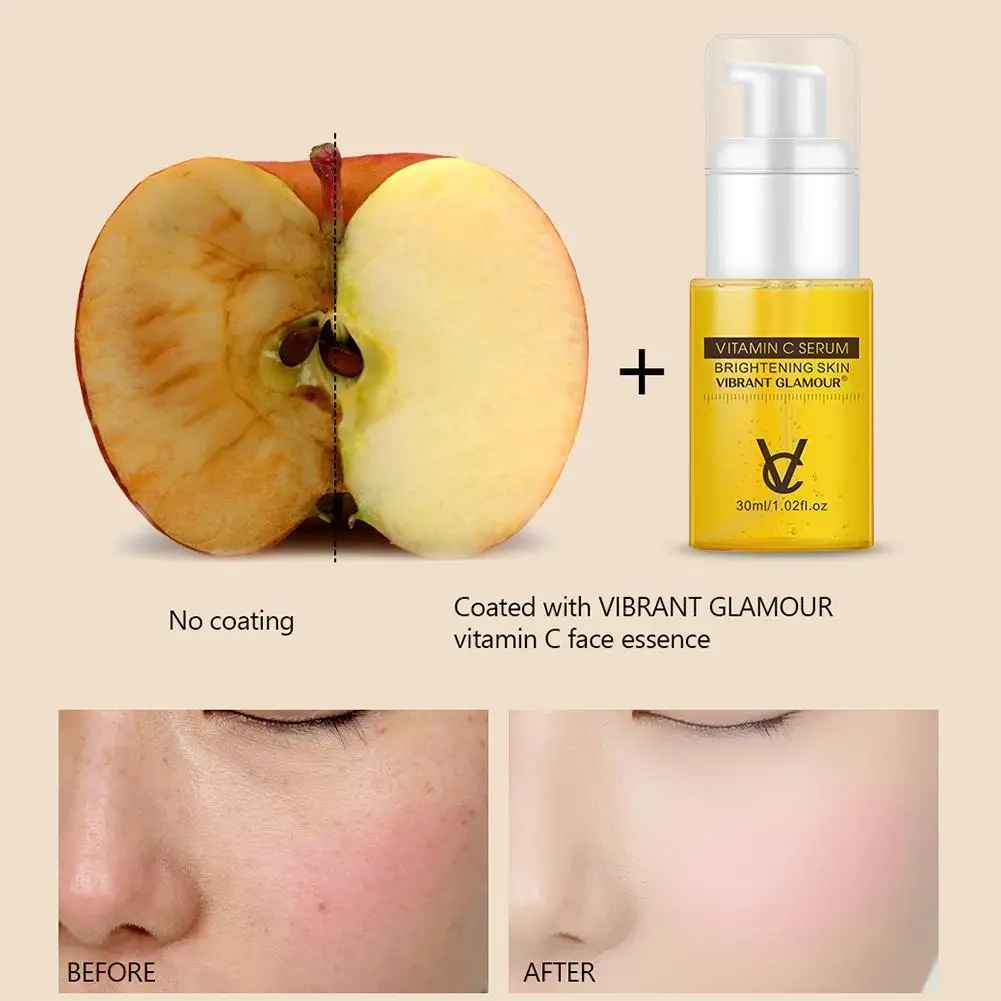 

Vitamin C Face Serum Moisturizing Whitening Anti-Aging Brighten Lines Fine Skin Fades Care Anti-Wrinkle Z7E1