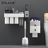 toilet paper holders toothbrush holder toothpaste distributor tissue box toilet brush toilet wall mount for bathroom accessories