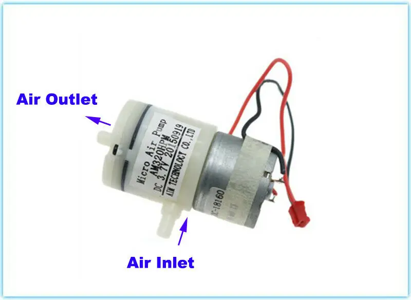 Маленький воздушный мини-насос с двигателем 310 постоянный ток 3-5 В 3 7 в вакуумный
