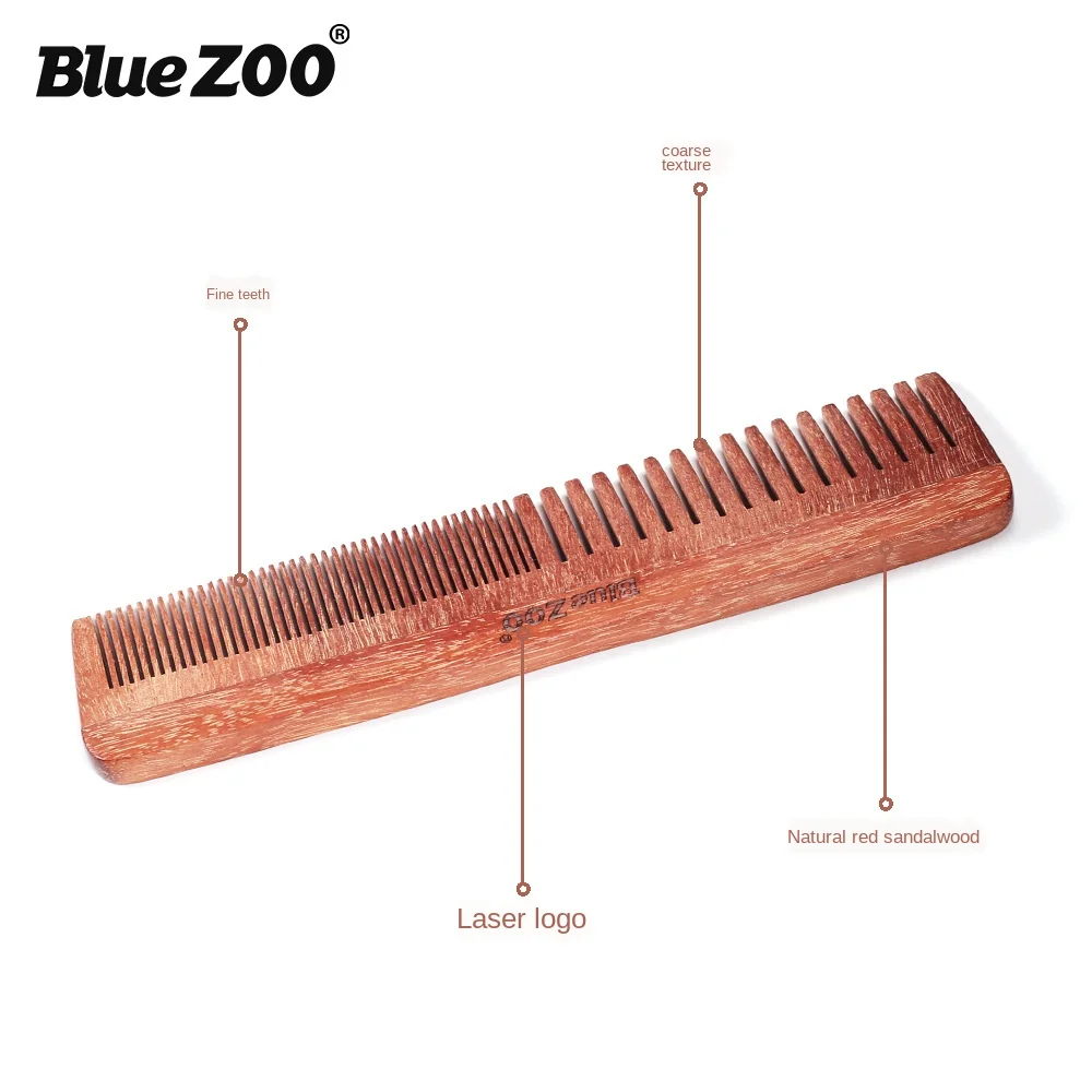 Bluezoo/Уход за бородой и для всей семьи красная сандаловая грубая текстура тонкая