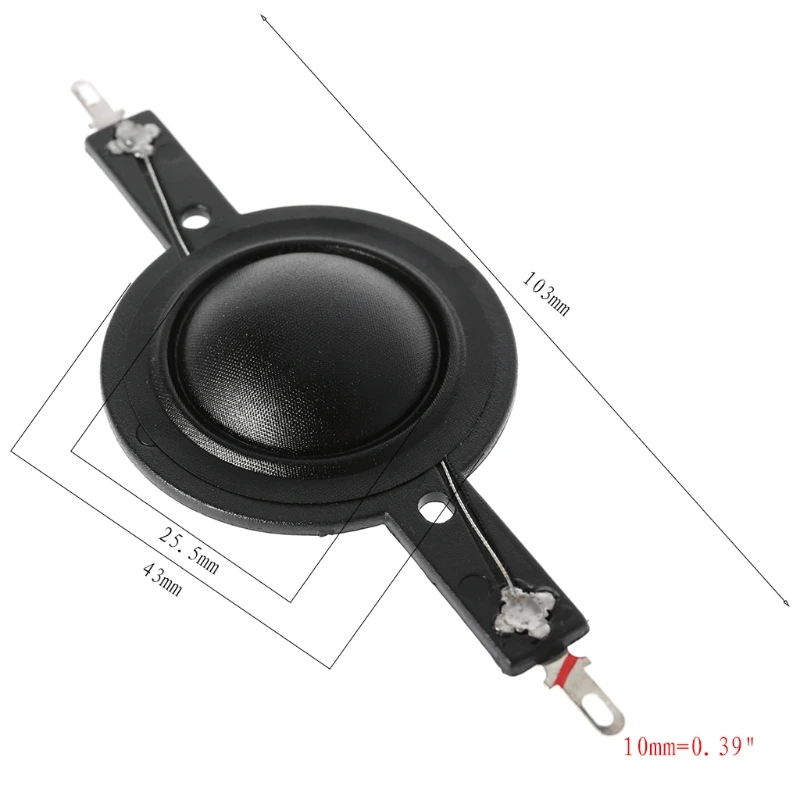 

1Pair 25.5mm High Voice Coil Diaphragm Tweeter Horn Driver 25 Core Treble Film