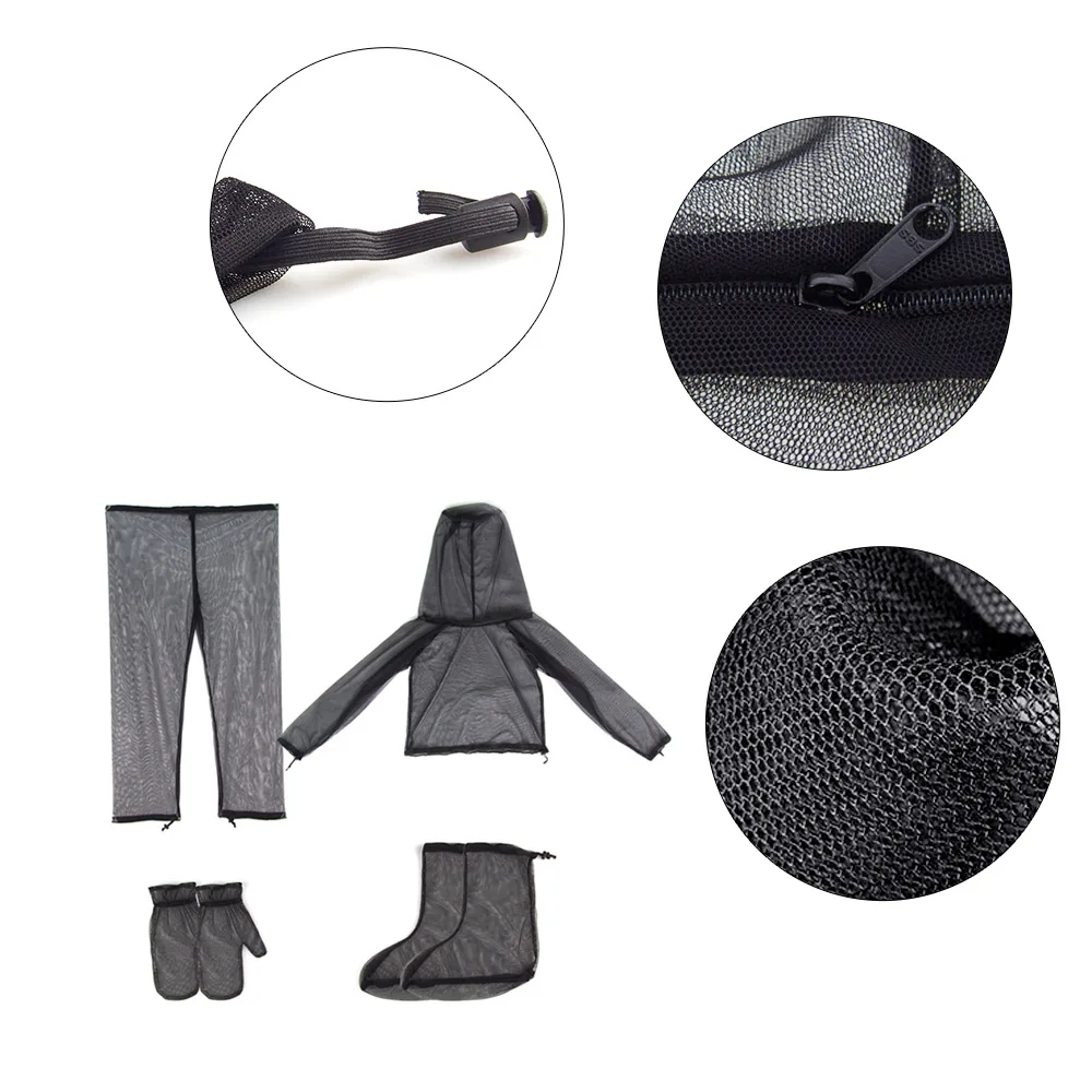 

Lixada Lightweight Summer Bug Wear Mosquito Suit Jacket Mitts Pants Socks With Ultra-fine Mesh Hiking Camping Bee feeding