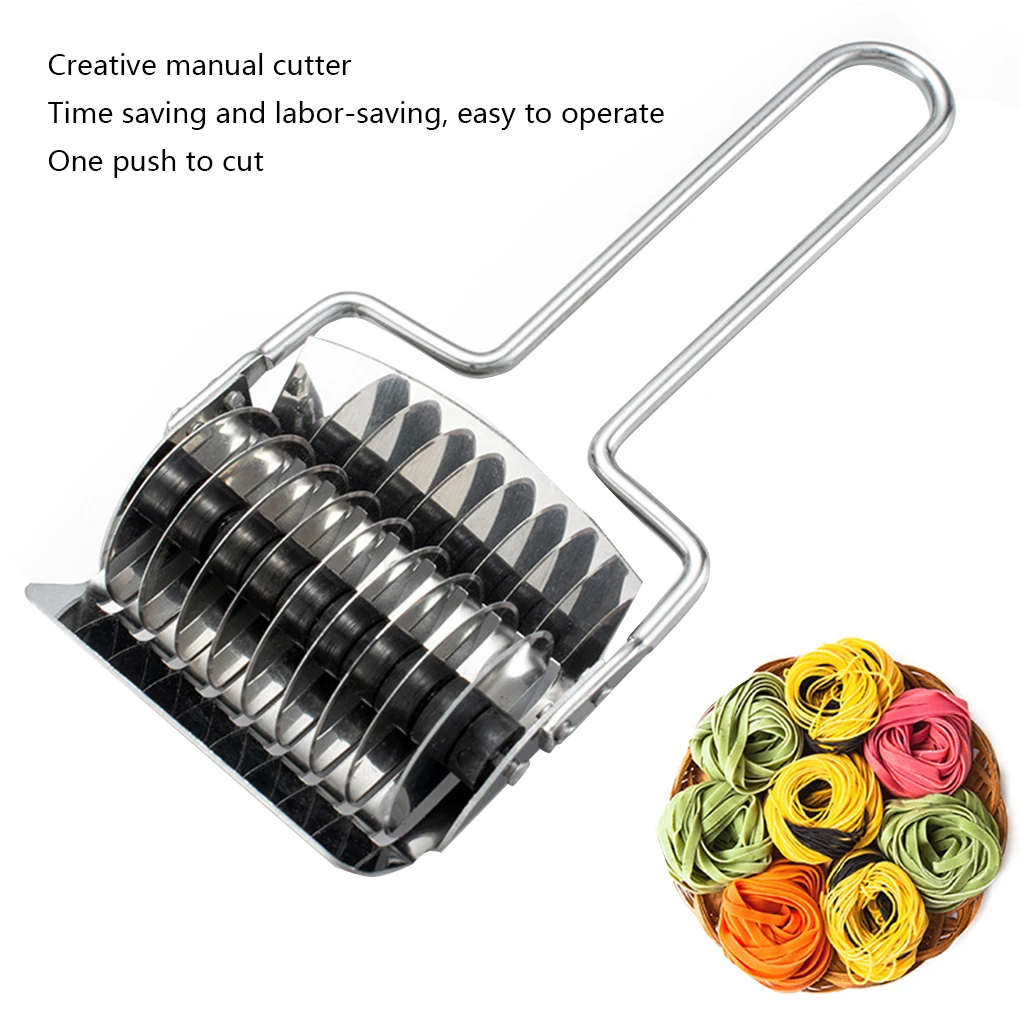 

Household Manual Pressing Pasta Machine Multifunction Stainless Steel Noodle Making Pasta Maker