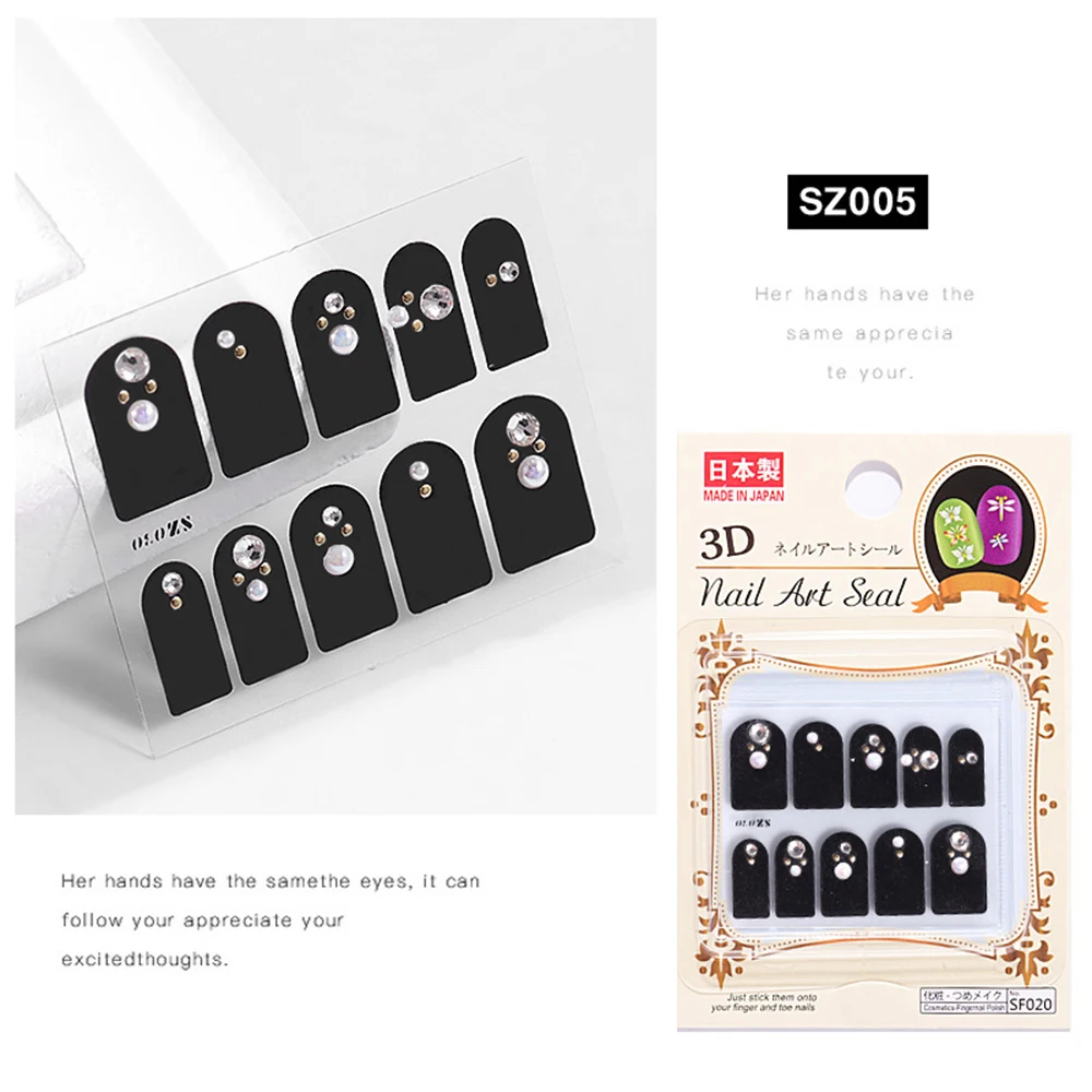 10 шт./лист ногтей заклепки Стикеры круглые квадратные круги жемчуг Сплав Бусины 3D