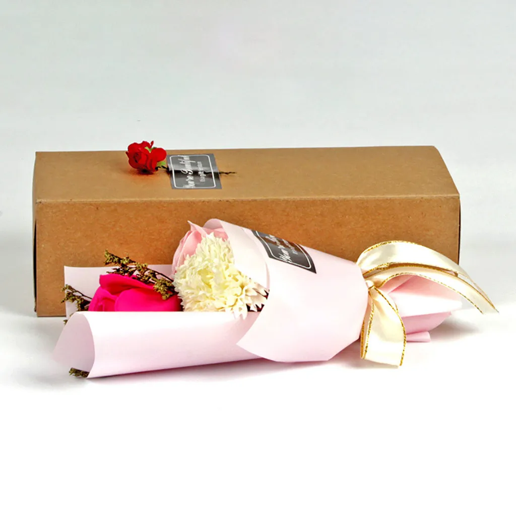

Valentine's Day Creative Simulation Rose Bath Body Soap Bouquet Wedding Party 520 Valentine's Day Gift Everlasting Flower Mother