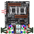 HUANANZHI X79-8D материнская плата с M.2 500G SSD NVMe двойной Процессор Ксеон E5 2690 V2 с 6-ю трубками охладители Оперативная память 128 г (8*16G) 1866 МГц rec