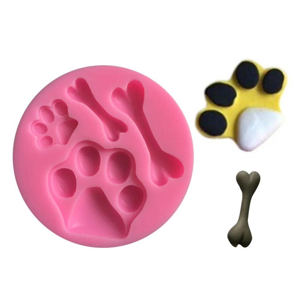 

Feet of Silicone Cake Mold Baking Mold Handmade Soap Imitation of The Birth Dog Palm