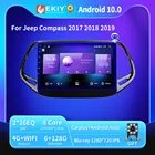 EKIY T900A для Jeep Compass 2017 2018 2019 Радио Android автомобильный мультимедийный видео плеер стерео навигатор GPS управление рулевым колесом