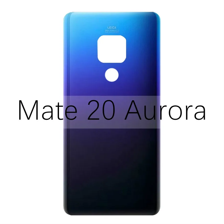 Для huawei mate 20 Lite Крышка для батареи Задняя стеклянная панель Задняя Дверь Корпус чехол для huawei mate 20 Pro крышка для батареи mate 20 окно - Цвет: Mate20 Aurora