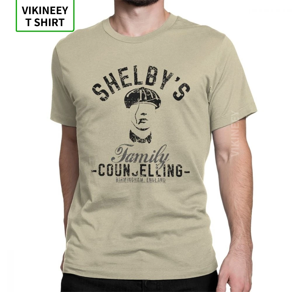 Shelbys/Новинка семейная футболка с надписью Peaky blinds мужские топы короткими рукавами