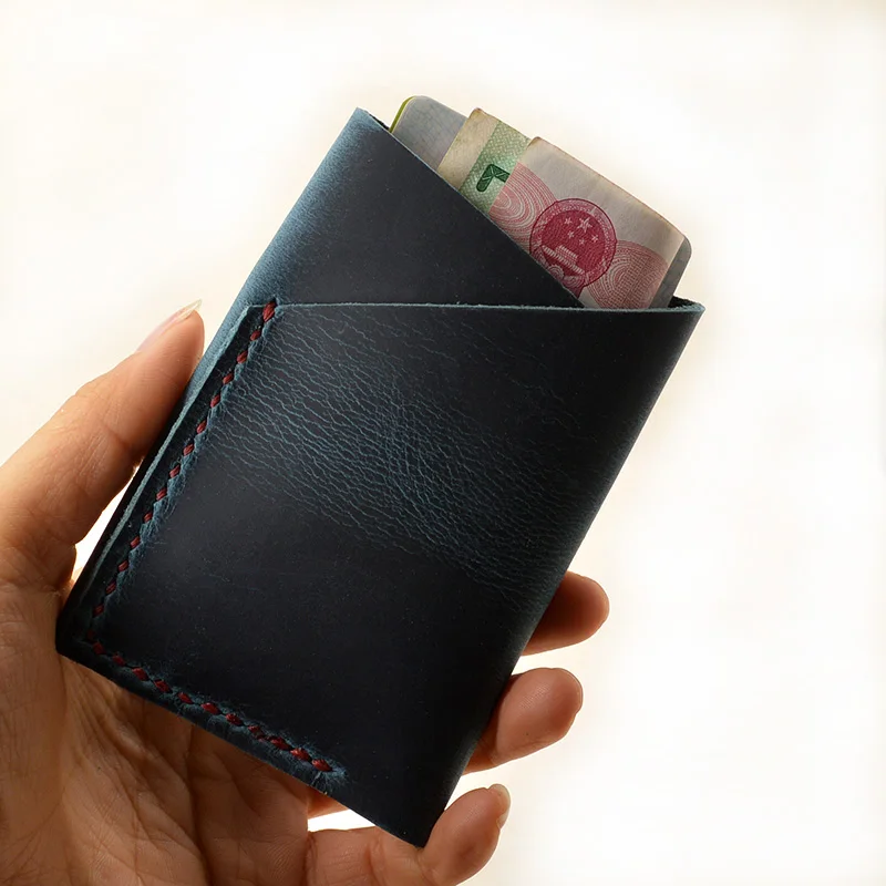 Держатель для кредитных карт ручной работы из натуральной кожи чехол банковских