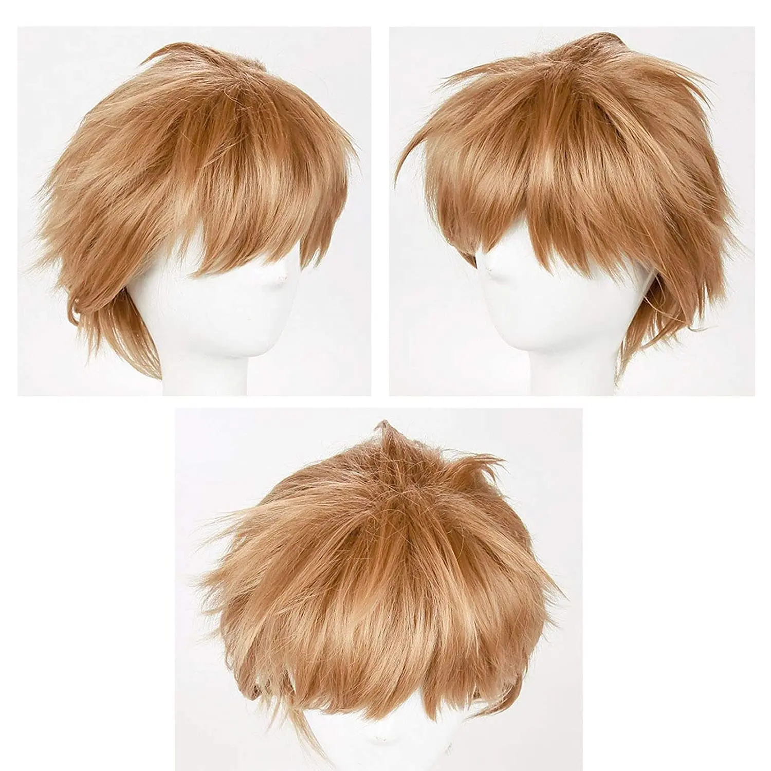 

CosNoble Yaku Morisuke Wig Anime Haikyuu Cosplay Costume Short Brown Hair for Halloween