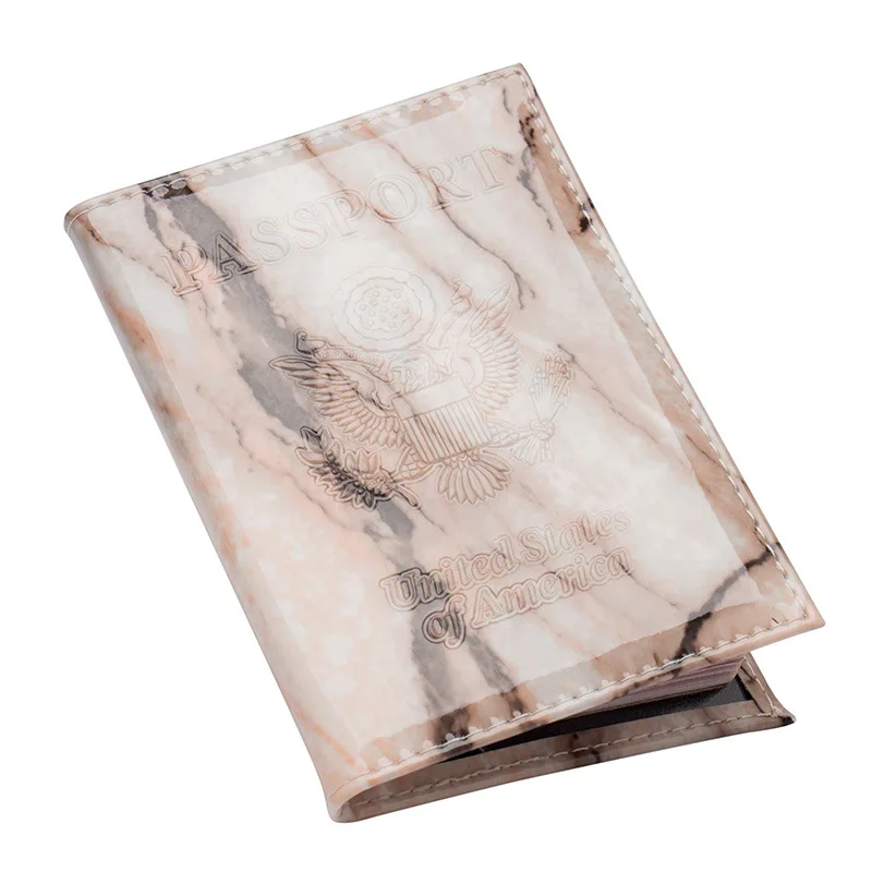 Мраморные обложки для паспорта США из искусственной кожи креативные кредитные