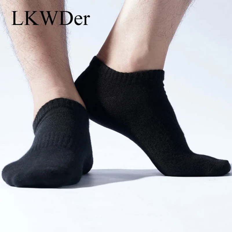

LKWDer 6 Pairs Men Ankle Socks High Quality Pure Cotton Deodorant Socks Men Authentic Nano Silver Ion Casual Business Sock Meias