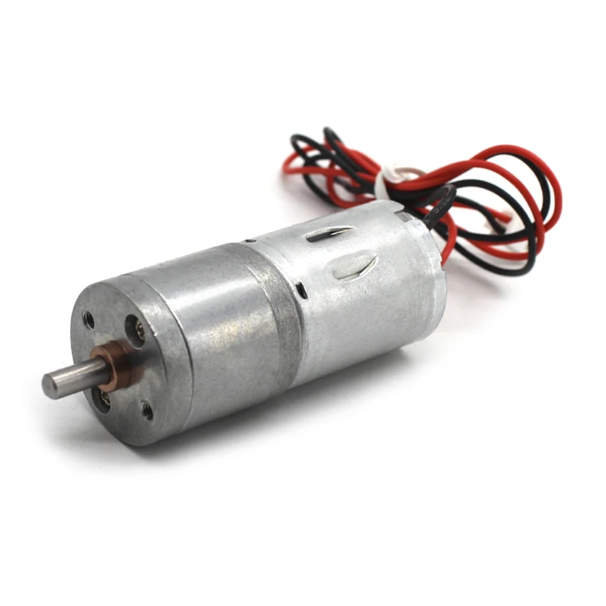 

370 DC Geared Motor DC12V, 7rpm, High Torque Slow Speed DC Electric Motor Metal Gear with Cable and Plug Connector for DIY Toys