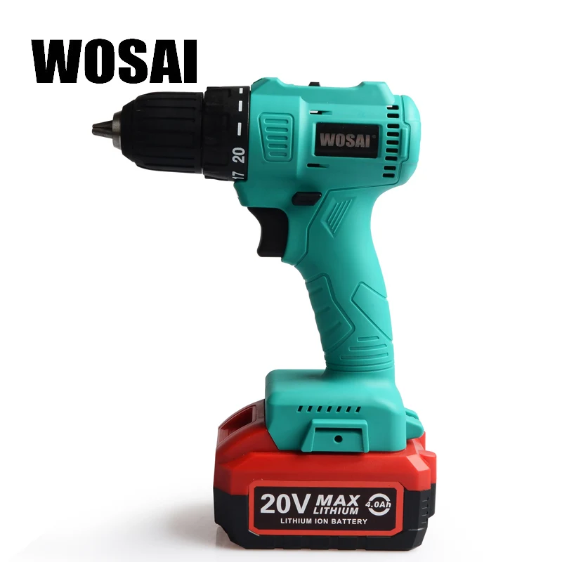 WOSAI, 20 в, литий-ионный аккумулятор, аккумуляторная отвертка, электрическая дрель, Электрическая отвертка, ручной драйвер, гаечный ключ, электроинструменты