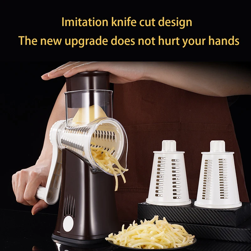 

Hand-operated Roller Cutter Multifunctional Home Kitchen Potatoes Wipe Shredder Slicer Grater Vegetable Slicer Kitchen Tools