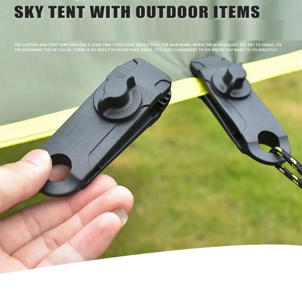 

Tarp Caravan Jaw Grip Gripper Tents Accessories Tarp Clips Canvas Tighten tool Camping Tent Holder Windproof Clip Hook