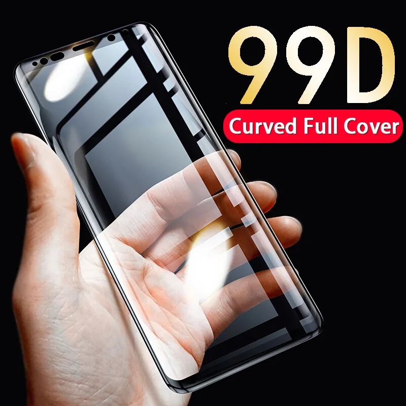 99D изогнутое полное покрытие Защитное стекло для samsung Galaxy S8 S9 Plus S7 S6 Edge закаленное