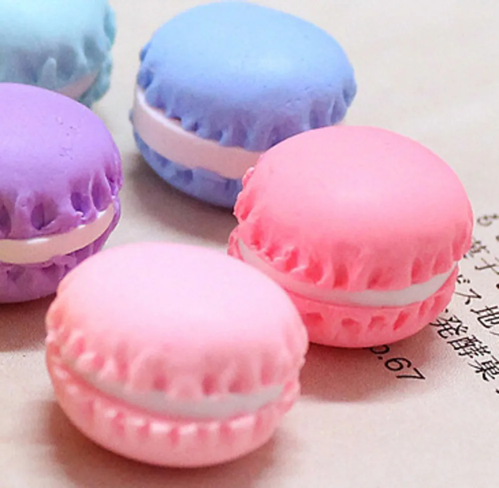 20Pcs Kawaii Cute Macaron Design craft Polymer Clay Decoration Supplies Toys Cabochon Embellishment Scrapbooking Accessories | Дом и сад