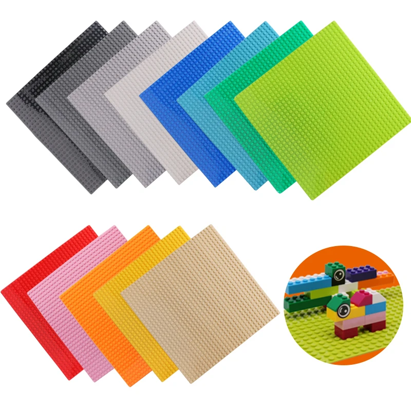 

4 Size 33 Styles Plastic Assembly Blocks Base Plates Figures City Classic Toys Building Blocks Baseplates Toys For Children Gift