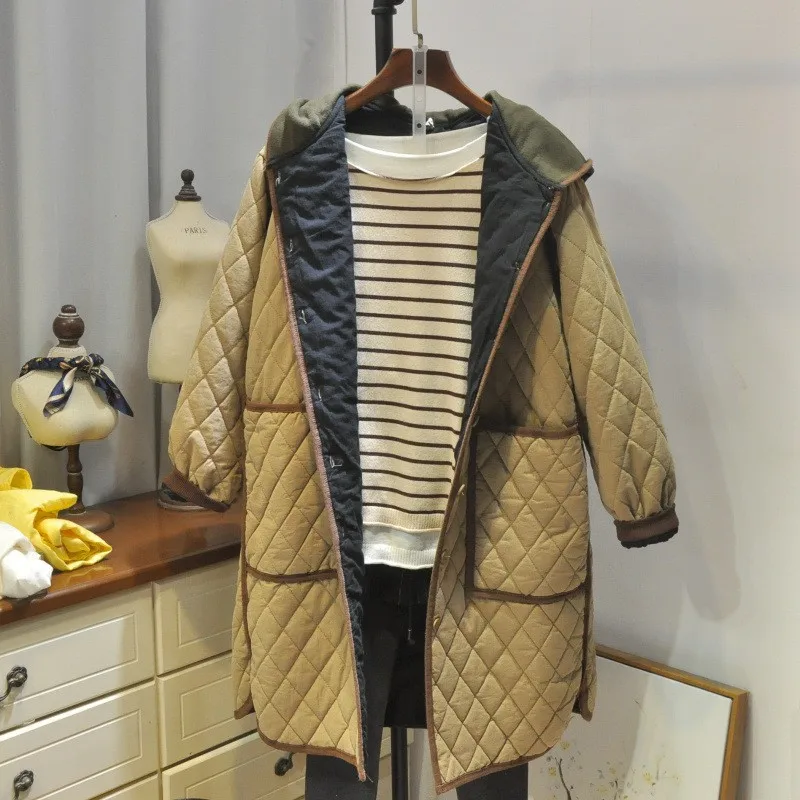 Зимняя Женская Толстая теплая парка с подкладкой длинное пальто повседневная