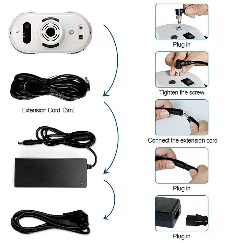 

Window cleaning robot cleaner vacuum automatic Remote control