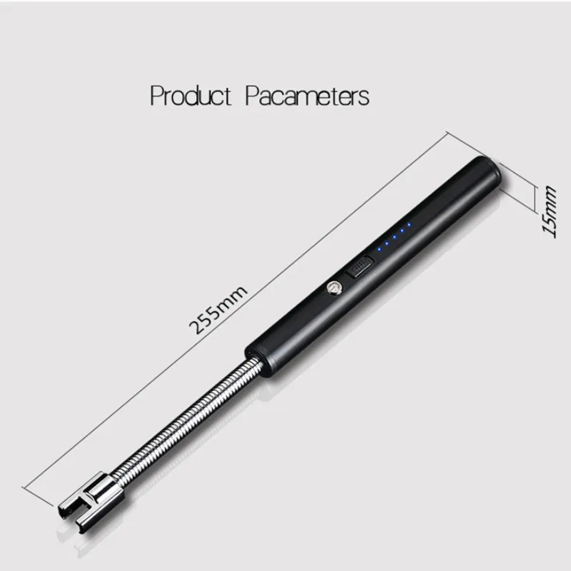 Перезаряжаемая кухонная зажигалка для свечей с длинной ручкой электрическая