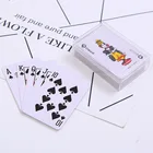 1 комплект, новый портативный пластиковый бумажный покер игральные мини-карты, для игр на открытом воздухе, путешествий, игральные карты, настольные игр, развлечений