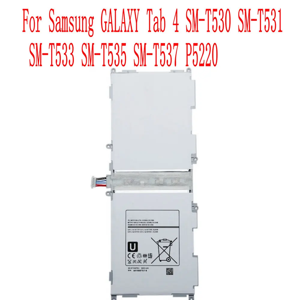 Высококачественный аккумулятор для Samsung GALAXY Tab 4 6800 ма/ч с аккумулятором на 1 2 5