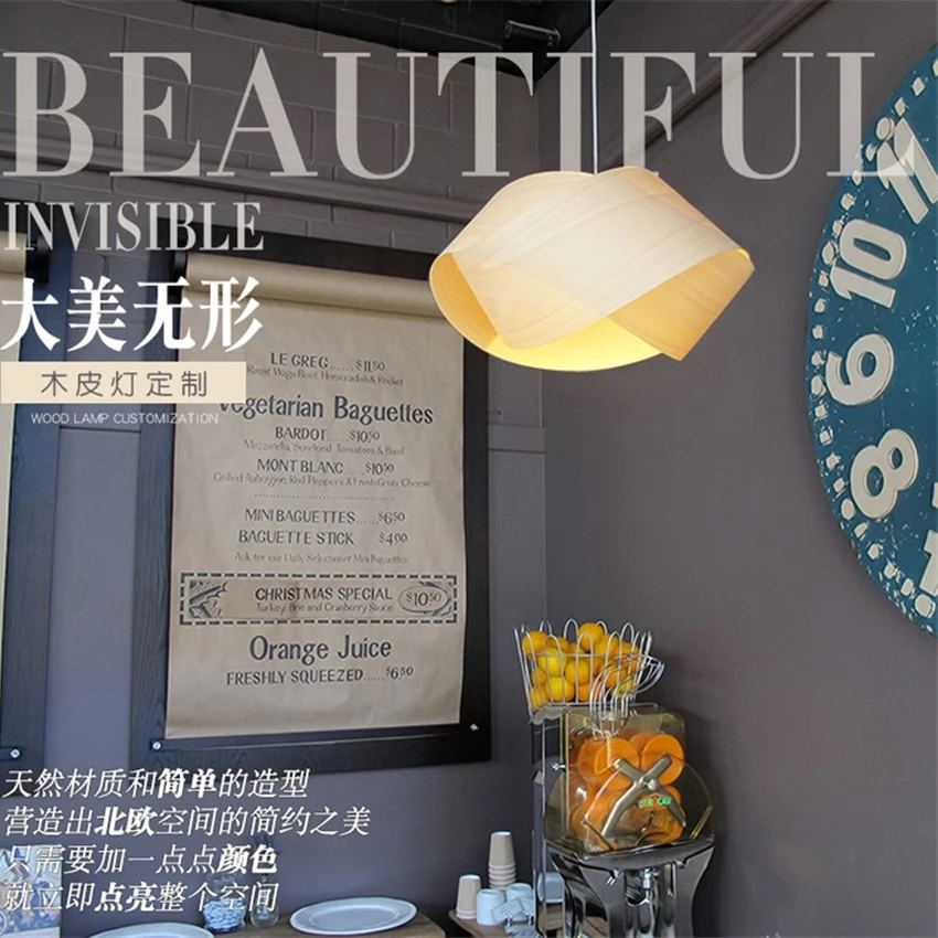 

Modern Light LED Wood Pendant Lamp Bar Bedroom Living Room Restaurant Study Hanging Lamp Bedside Pendant Lamps Lighting Fixtures
