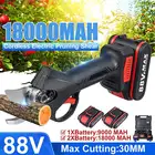 Электрический беспроводной секатор 88 в 30 мм, секатор для обрезки фруктовых деревьев с аккумулятором Makita, бонсай, обрезные кусачки, вилка европейского стандарта, 9000 мАч