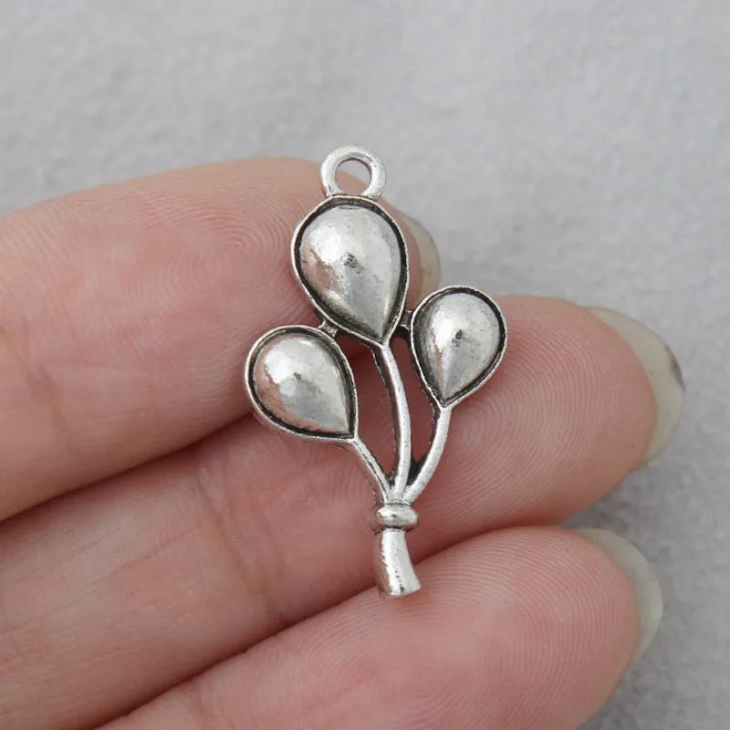 Модные подвески в виде воздушных шаров RAINXTAR античном стиле серебряного цвета из