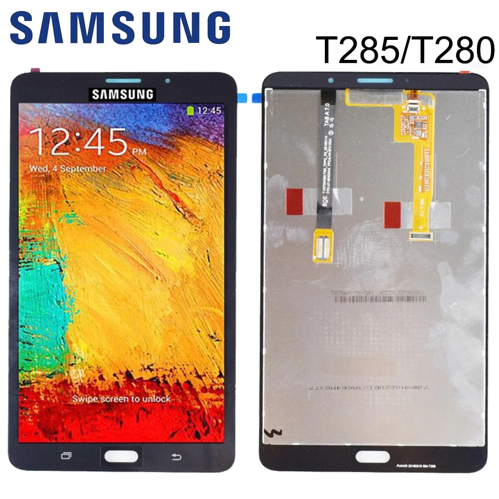 

New For Samsung Galaxy Tab A 7.0 T280 T285 LCD Display Monitor + Touch Panel Screen Glass Digitizer Assembly Replacement FreeSIP