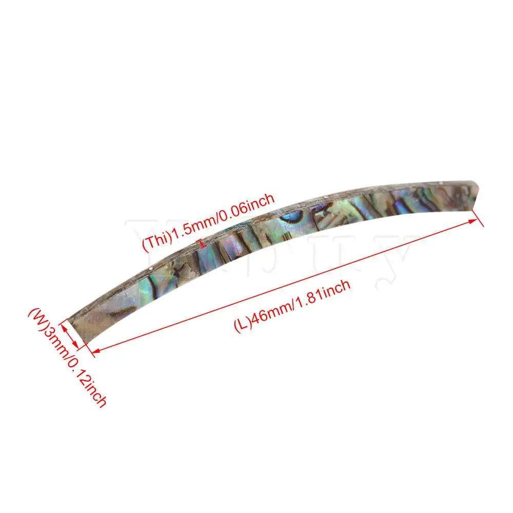 

Yibuy 8PCS Guitar Binding Abalone Sound Hole Circle 120x3x1.5mm