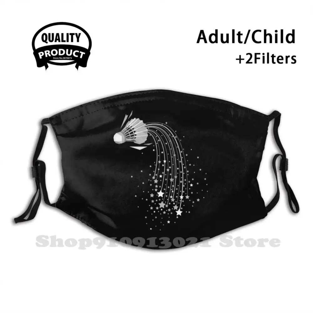 Бадминтон с силуэтом игрока для бадминтона забавная крутая ткань Зимняя Маска