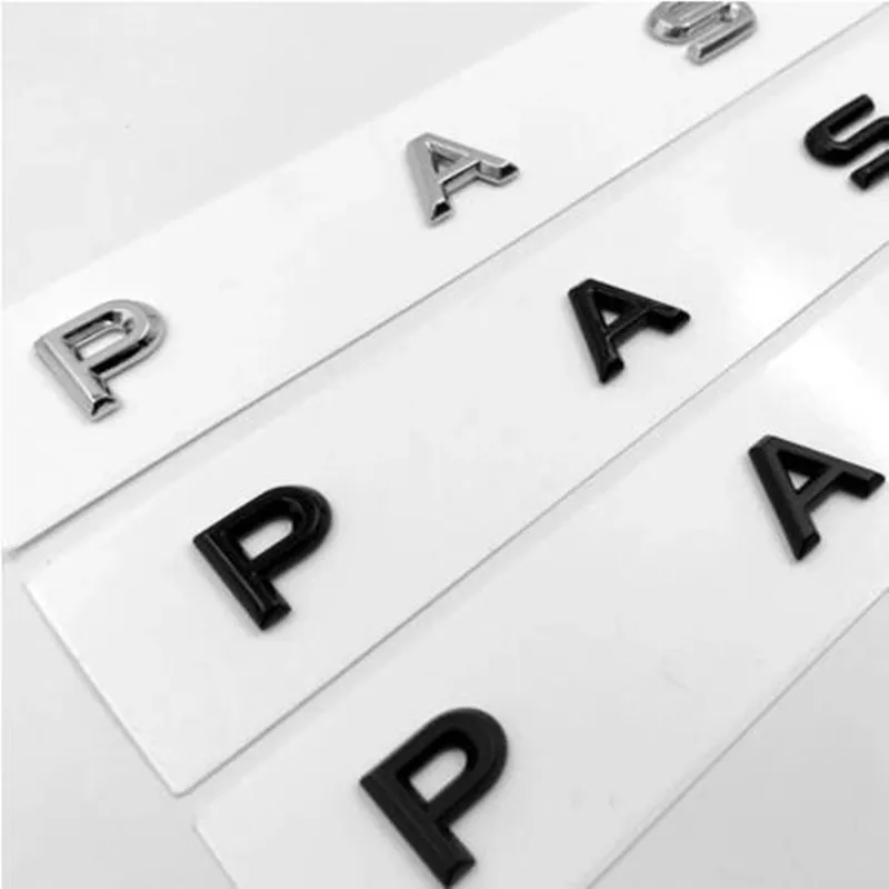 3D символ шрифтов и букв для PASSAT автостайлинг установка логотип среднего