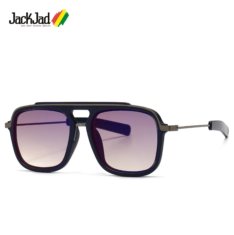 

JackJad 2020 модные крутые Мужские квадратные солнцезащитные очки в винтажном стиле, популярные брендовые дизайнерские солнцезащитные очки Oculos ...
