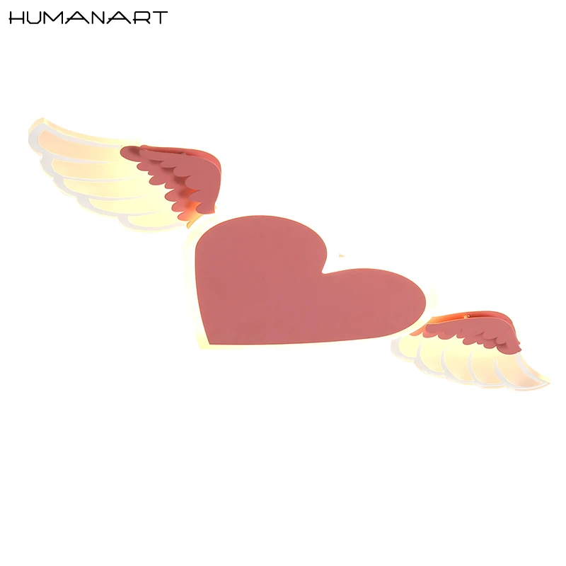 Современный светодиодный потолочный светильник любовь в форме ангела для