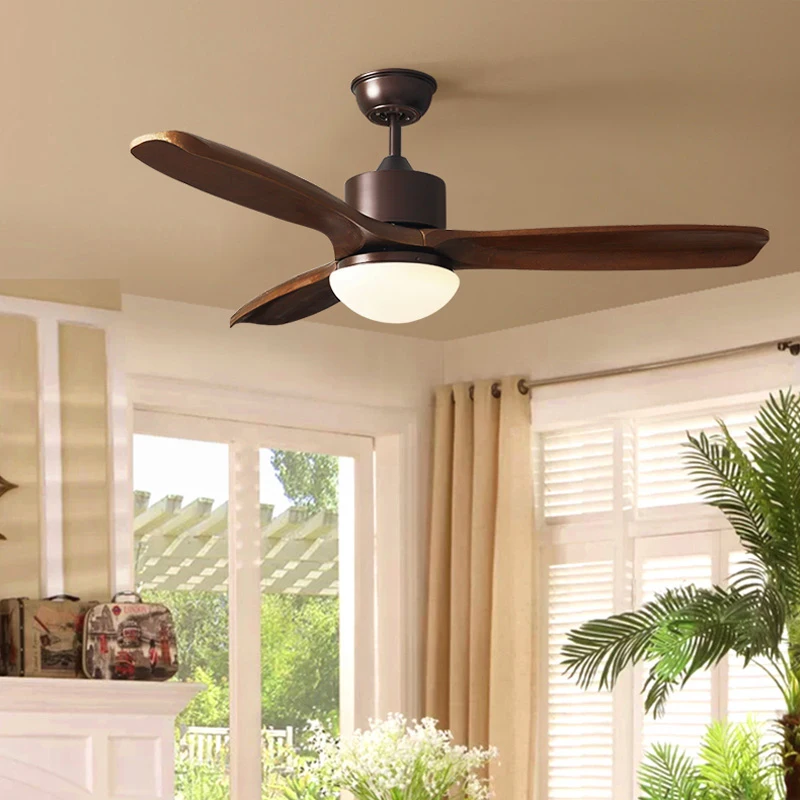 Деревянные потолочные вентиляторы для гостиной спальни лезвие декоративный