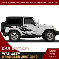 car decals mountain peak graffiti cool graphic vinyl modified decorative car stickers custom fit for jeep wrangler 2018 2007