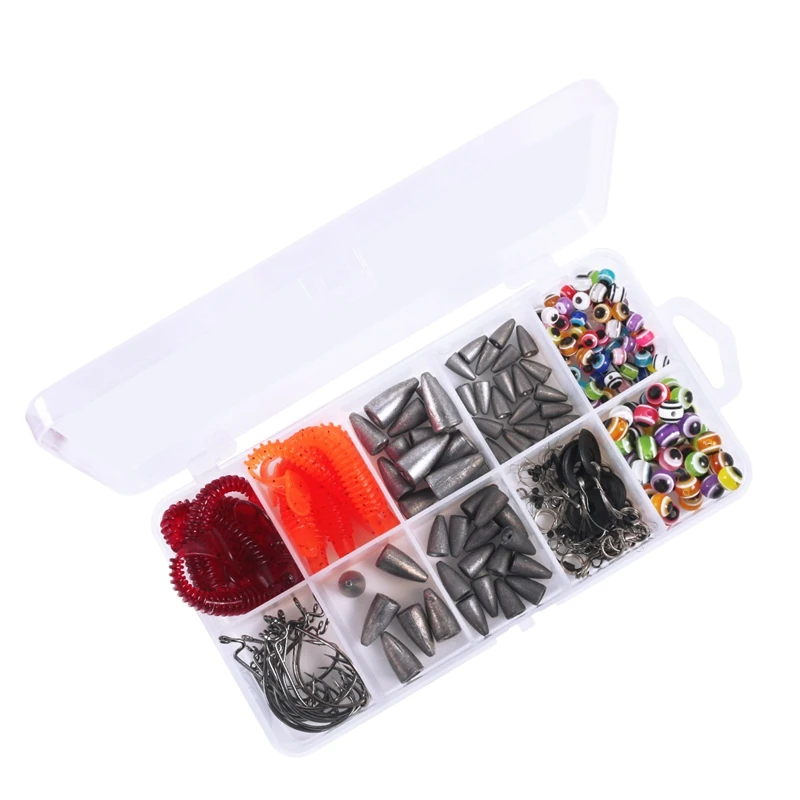 

239 шт. рыболовные приманки рыболовные снасти комплект, включающий весло хвост плавающие приманки Джеркбейт Сенько черви Craw приманки изогну...