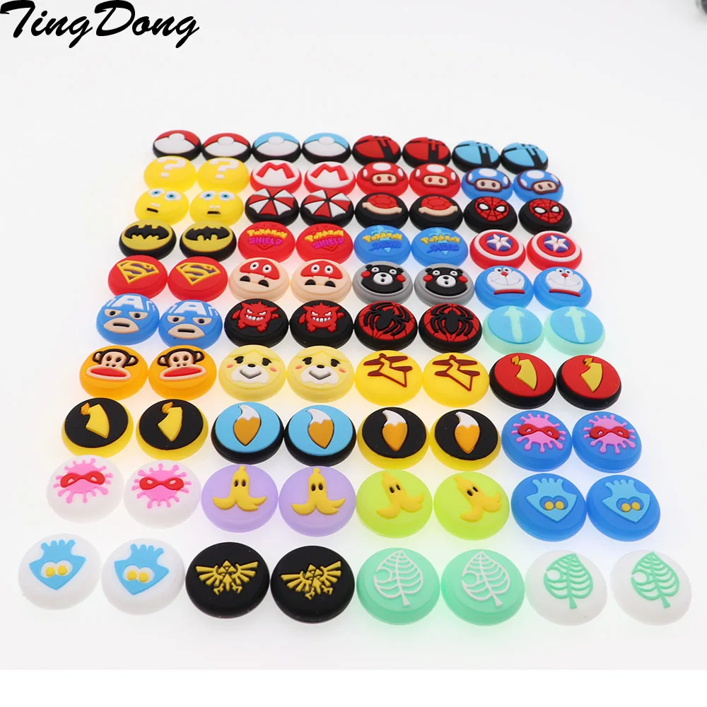 

2PCS Joystick Thumb Stick Grip Cap Skin For Nintend Switch/lite NS Joy-Con Controller Pokeball JoyCon Gamepad Thumbstick Case