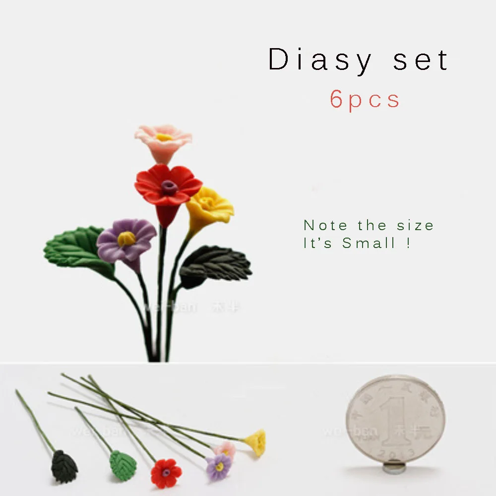 3D стерео глина Моделирование цветок микро модель небольшой магнит на