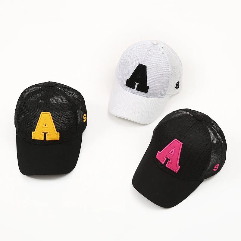 

Бейсболка детская с надписью, модная дышащая уличная пляжная кепка от солнца, для мальчиков и девочек, на весну и лето