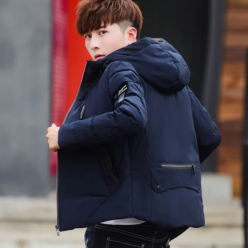 

New Winter Jacket, Men's Medium-length Cotton Jacke Down Cotton Jacket, Cotton Jacket