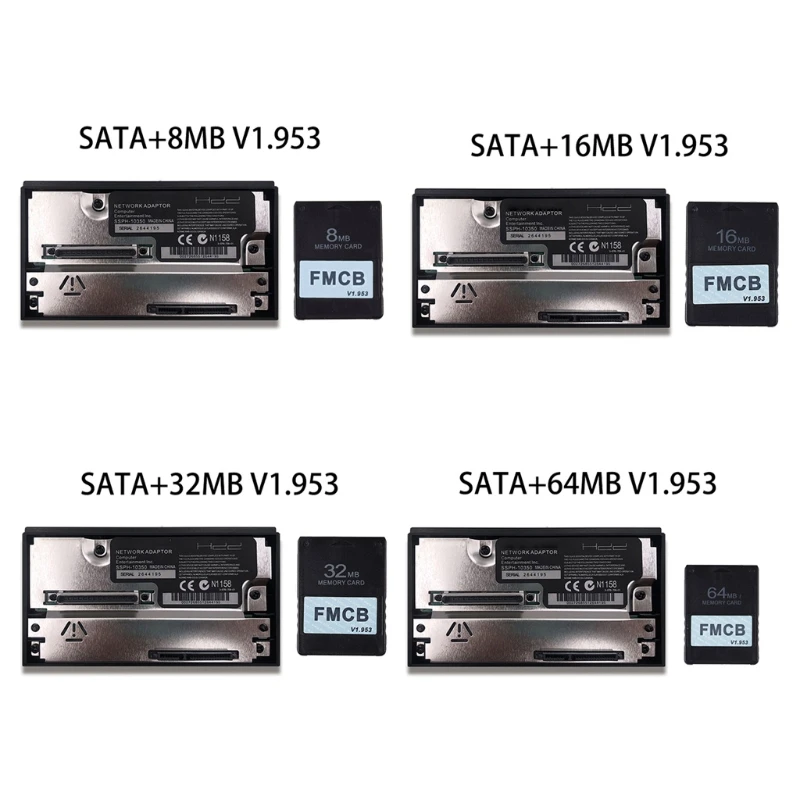 HOT подходит для PS2 игровой консоли Sata сетевой адаптер V1.953 FMCB карта памяти|Запасные